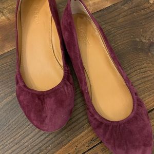 J. Crew suede ballet flats! Beautiful!!!